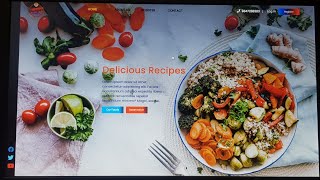 Responsive Landing Page of Restaurant.