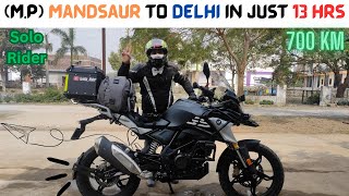 Solo Ride (M.P) Mandsaur to Delhi in just 13 hrs. 700 km NON_STOP Ride. Rasta bhot he jada bekar ha.