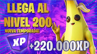 NUEVO MAPA DE XP +220K  COMO SUBIR DE NIVEL EN FORTNITE NUEVA TEMPORADA