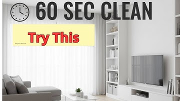 1-Minute Cleaning Routine That Actually Works