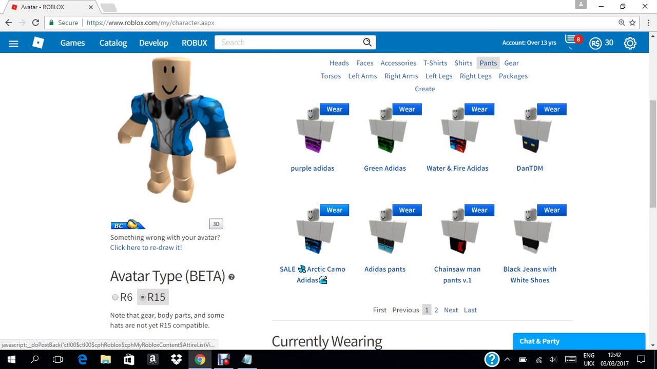 How To Look Cool In Roblox With Robux Part 1 Youtube - chainsaw man pants roblox