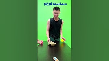 Throw Two Balls using the Cup Holder and Swap Their Positions #shorts #kidgames #games #kids #funny