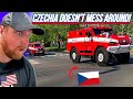 American Reacts to EPIC Emergency Vehicles Parade - Czechia