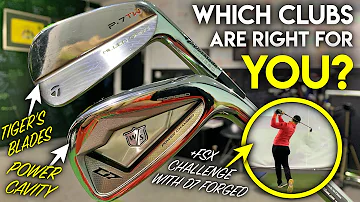 Do blades go further than cavity backs?