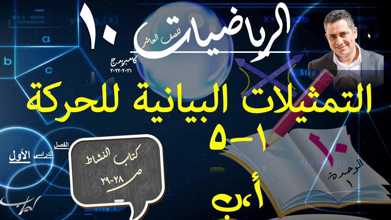 06)التمثيلات البيانية للحرك1-5( أ ، ب ) + حل تمارين كتاب النشاط