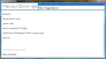 Calculate sine sin c code example