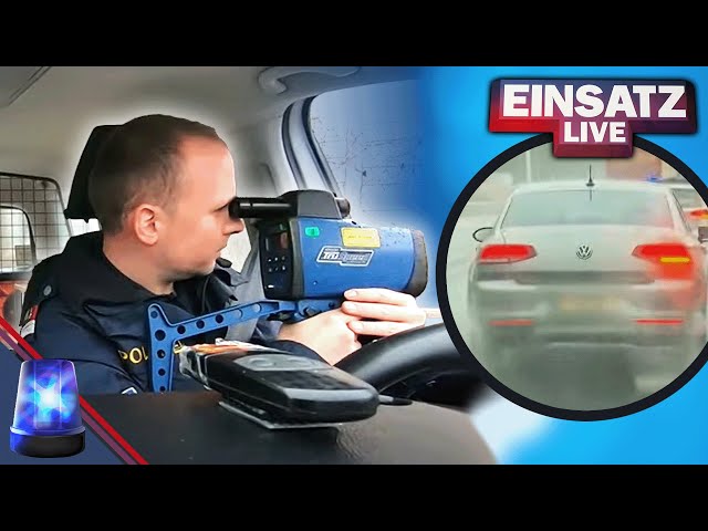 KEINE TEMPOMESSUNG MÖGLICH! 🤨🤔🚗⚡️ Was hat sich der Lenker ausgedacht?!, Einsatz Live