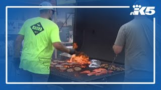 'I need to cook': Cowlitz County residents BBQ in honor of Longview tragedy