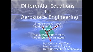 Frobenius Theory Part 1: Series Solutions about Regular Singular Points
