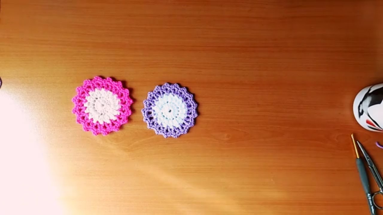 Düğmelerden Bardak Altlığı Yapımı Düğmelerden Bardak Altlığı Yapımı