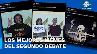 Memes del segundo debate presidencial inundan redes sociales