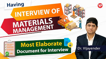Having Interview for Materials management post?? Most elaborate  document released by team YourPedia