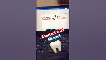Tooth 🦷Shortcut Trick Ms word #shorts#computer #keyboardshortcut #mswordtips #shortvideo #ajjutech