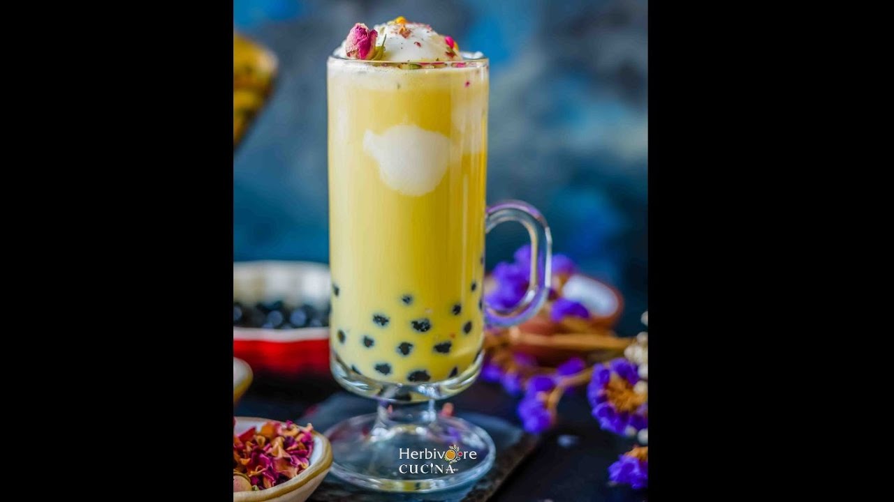 Rose Boba (Bubble) Tea - Herbivore Cucina