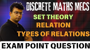 Btech discrete maths| MFCS |unit -2 set theory |Relations |types of relations| #discretemathematics