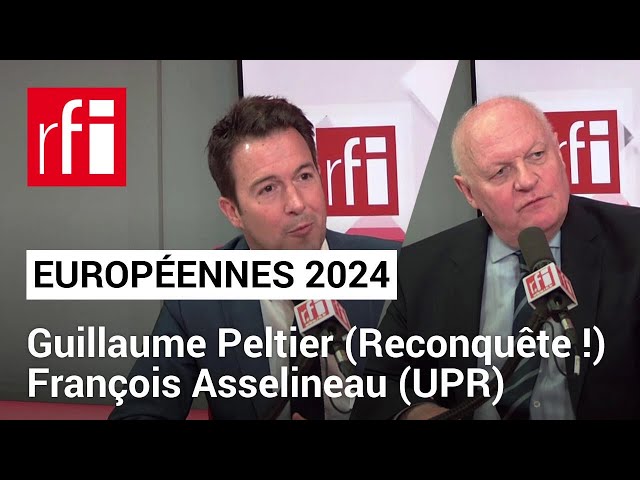 Guillaume Peltier (Reconquête !) et François Asselineau (UPR), candidats aux élections européennes class=