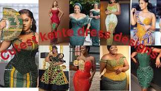 Latest and cutest Ghanaian kente dress designs for brides 2024 # kente dress for ladies #