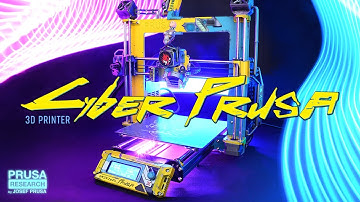 Cyberpunk-themed Original Prusa i3 MK3S+ 3D Printer