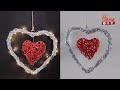 Easy paper Heart | Hanging decor - Hana DIY