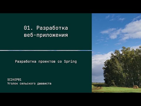 01. Разработка веб-приложения - Разработка проектов со Spring #sc24 #spring #java #web #validation