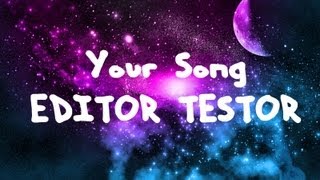 Ellie Goulding - Your Song - Editor Testing