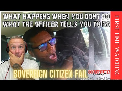 Another Sovereign citizen Fail- Reaction- When will people learn?- #reaction #police #bodycam