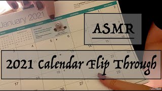 ASMR - 2021 Calendar Flip Through - Soft Spoken, Tapping, Tracing screenshot 4