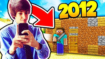REACTING TO MY FIRST MINECRAFT WORLD!