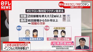 【解説】“オミクロン”対応ワクチン接種開始…インフルエンザのワクチンと同時接種は