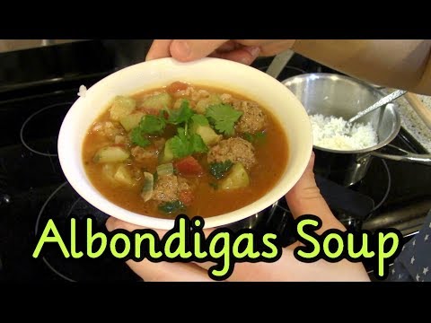 Albondigas ~ Mexican Meatball Soup Recipe