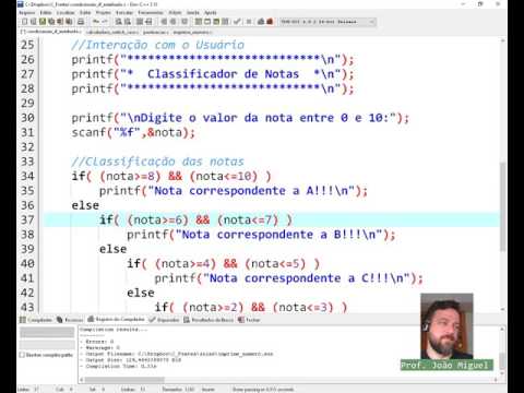 Aula 6.3 - Exemplo do Uso de IF Aninhados na linguagem C