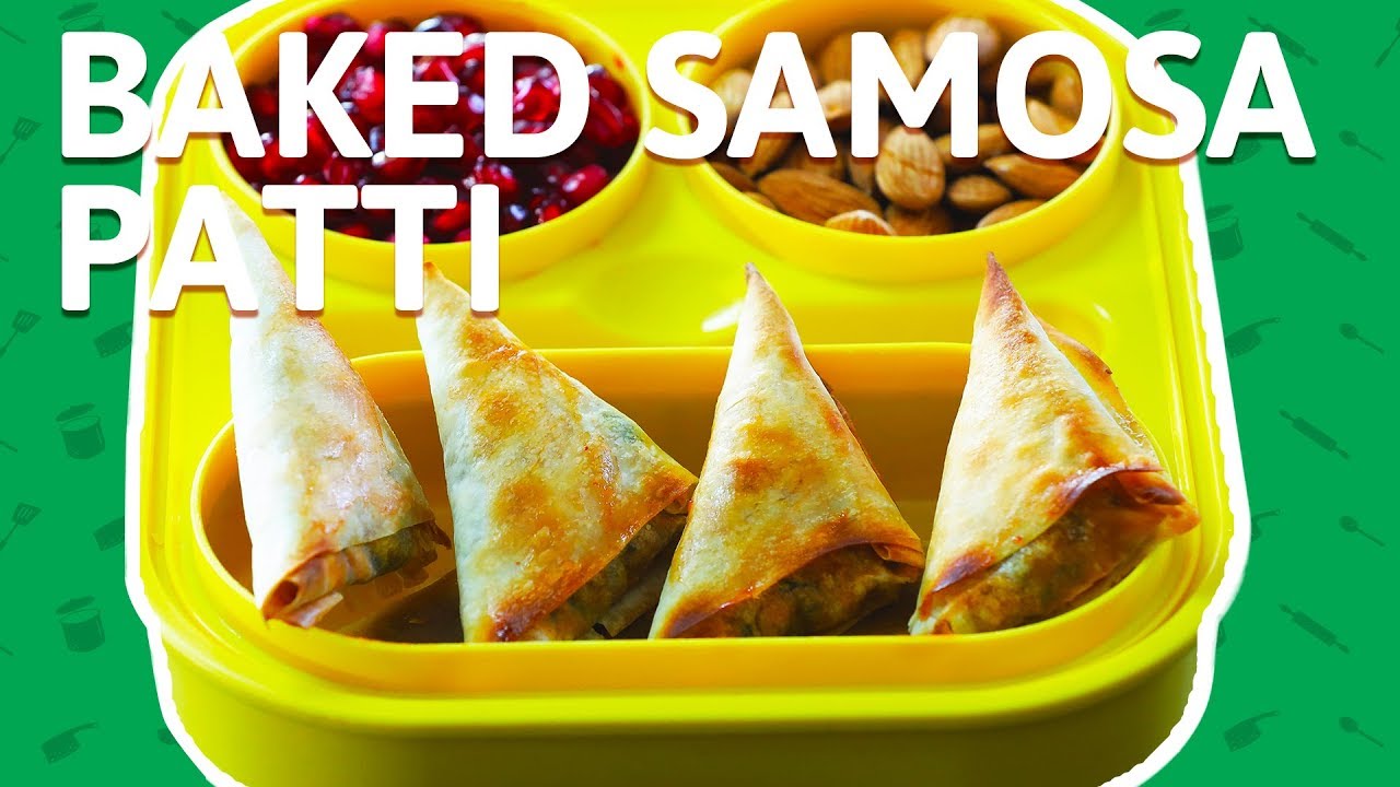 No Fry Veggie Samosa Recipe For Kids Tiffin - How To Make Baked Samosa in Oven  - Healthy Baked | India Food Network