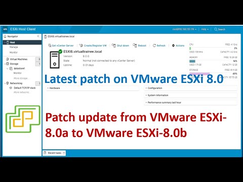 How to update ESXi 8.0b patch ? | VMware  ESXi-8.0b  latest patch update |  ESXi 8.0 patch update