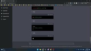 Chad GPT teaching me hello world in 30 languages