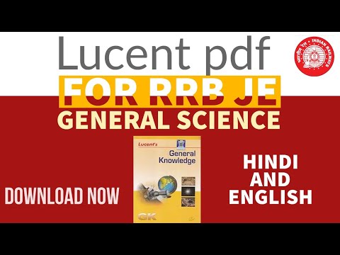 LUCENT PDF FOR RRB JE || RRB JE GENERAL 