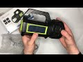 Видео обзор  Фонарь переносной кемпинг T95 LEDCOB с функцией PowerBank, повербанк, солнечная батарея