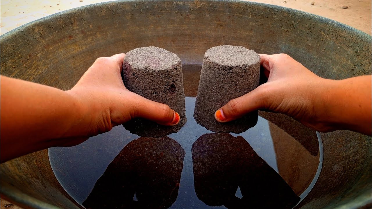 Sand textures with purple 💜 stone mix water crumbling 🔥🥳| bhut Maza aya full relaxing 😌❤️