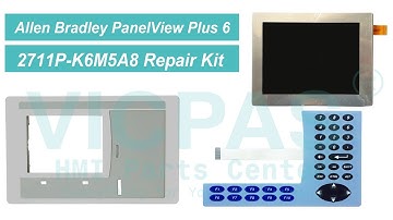 How to Repair 2711P-K6M5A8 Panelview Plus 6 Terminals Keypad LCD Display Plastic Case?