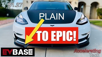 Transform your Tesla! Installing EVbase Tesla Model 3 Front Bumper Lip Spoiler