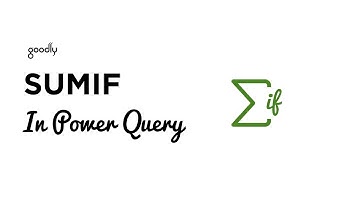 SUMIF in Power Query