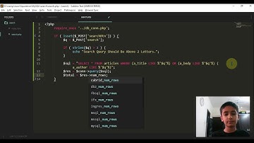 Search In PHP MySQLi