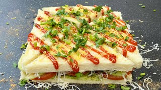 धनय सडवच -एक अनख सवद Chutney Sandwich Ki Recipe Vegetable Sandwich Ki Recipe Nirav
