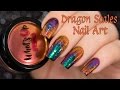 Dragon scales nail art     