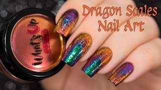 Dragon Scales Nail Art Дизайн Ногтей Драконья Чешуя