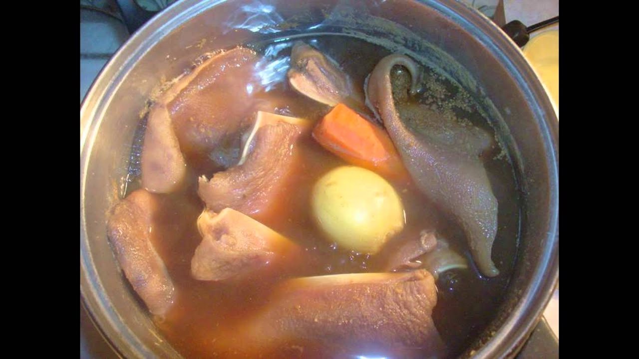 Приготовление свиного уха