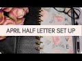 Notiq Half Letter April Set and Plan with Me