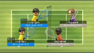 Wii Sports Tennis: Adriaan vs Champion Elisa