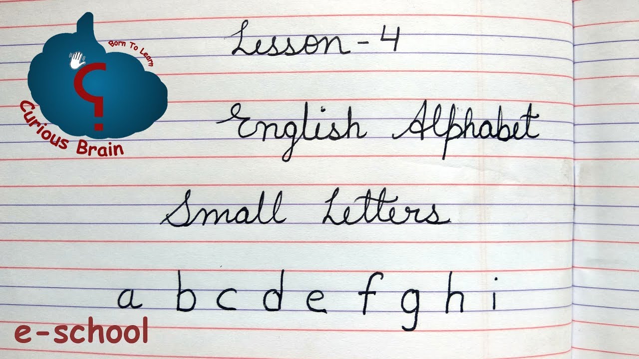 English Handwriting lesson 4 | Method for Small letters ...