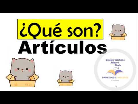 enero subterráneo ajedrez ARTÍCULOS DEFINIDOS PARA NIÑOS - YouTube