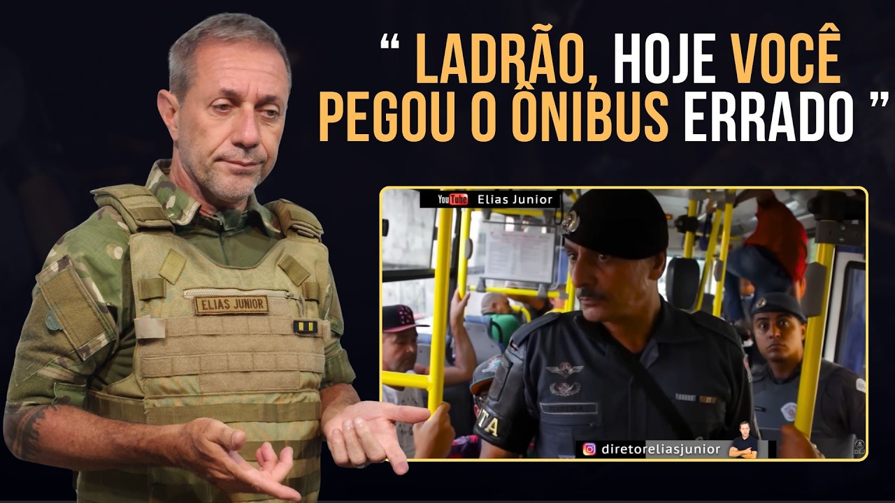 157 entra no ônibus e a ROTA é chamada - diretor Elias Junior